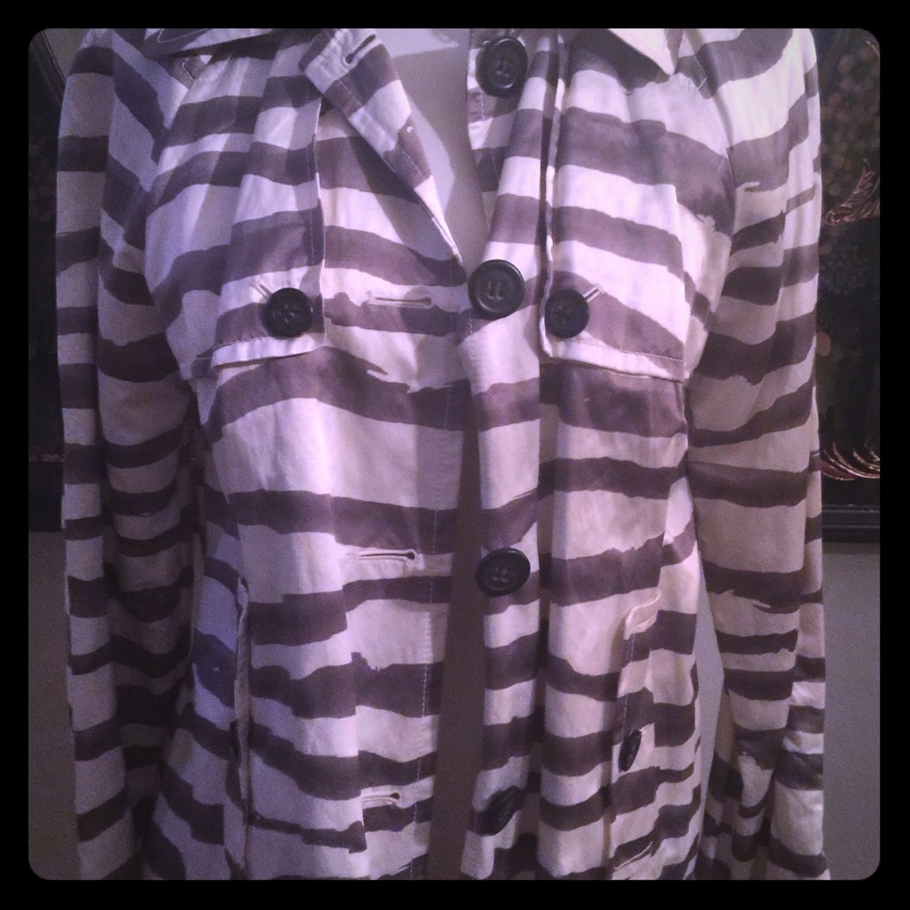 J. Crew Zebra Print Jacket